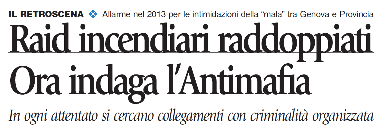 L’antimafia sui raid incendiari