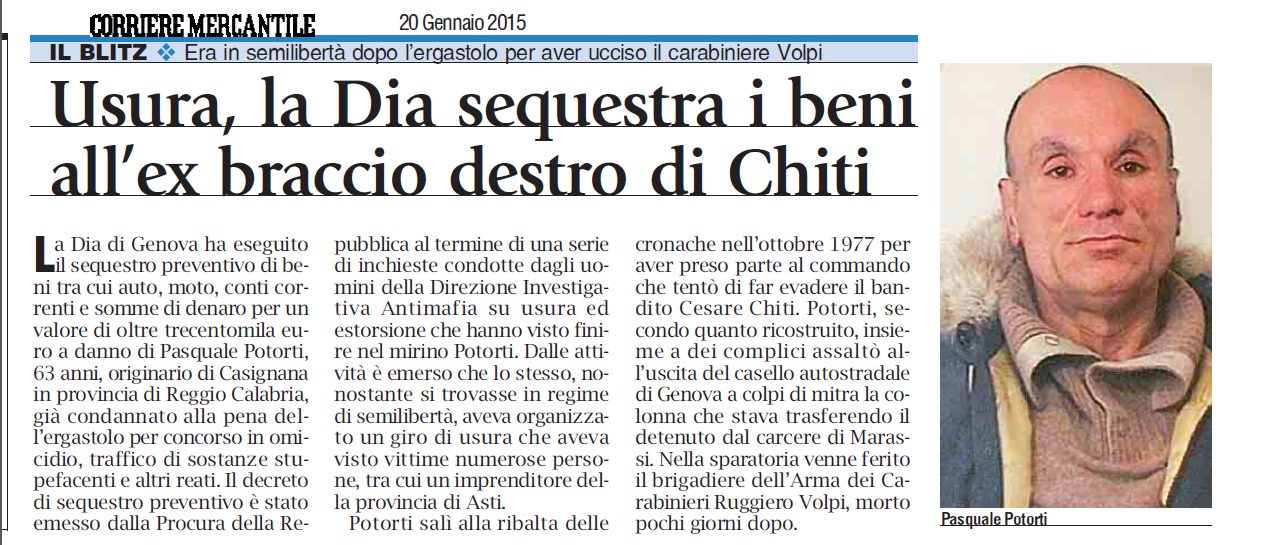Il sequestro dei beni all’ex braccio destro di Chiti